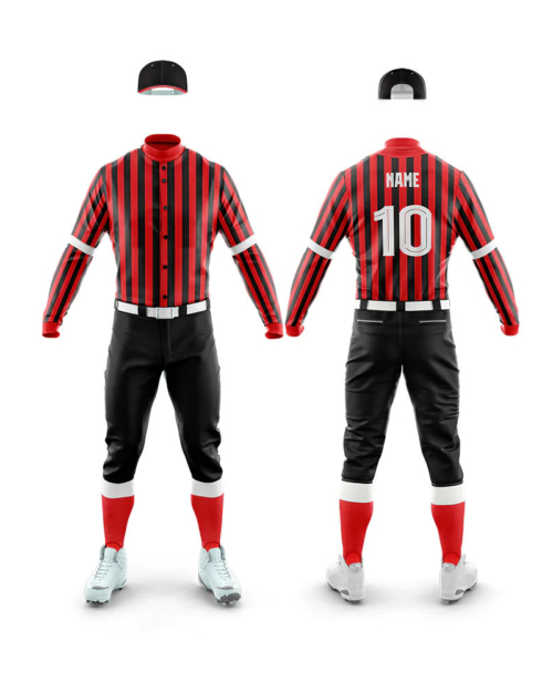 Baseball Uniform Set Comfortable Stretch Fabric Jersey